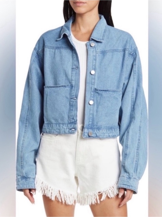 Blank NYC Jackets & Blazers - Blank NYC Light Blue Denim Jacket Size Medium